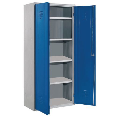 Armadio metallico multiuso 60x 40x180 blu,