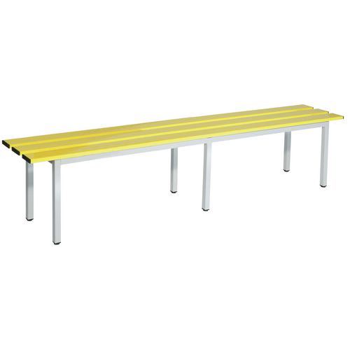 Panca doghe alluminio 200x35x4 5cm RAL1018.,