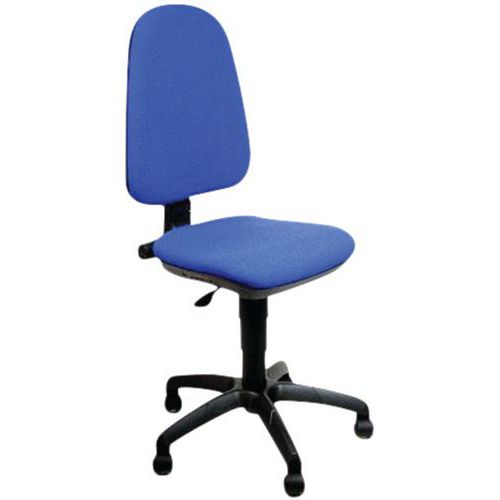 sedia operativa schienale alto mecc. CP blu,