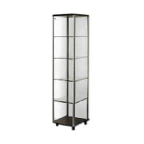 VETRINA MONTANTI IN ALLUMINIO DIM.40X40X176-C OL.WENGHE',