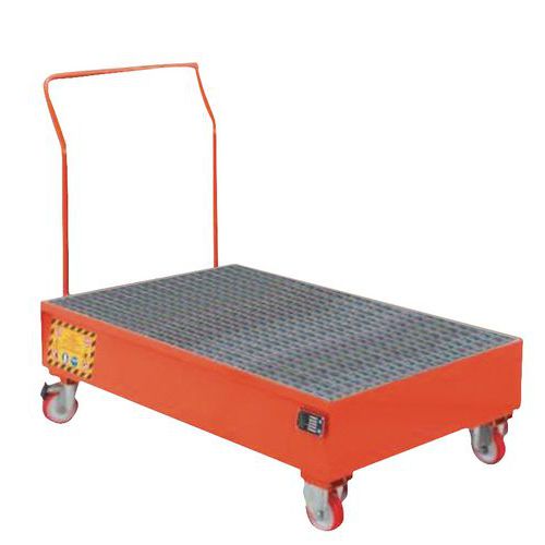 VASCA DI RACCOLTA SEMOVENTE PER 2 FUSTI DA LT. 200,