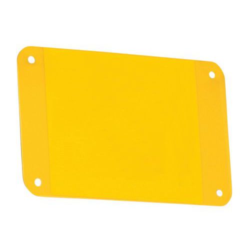 Targhette In Plastica Gialla 2 Caratteri Per Scaffalature,