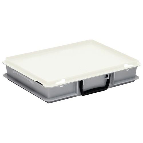 Valigetta contenit Rako 5L grigio chiaro e coperchio trasl,