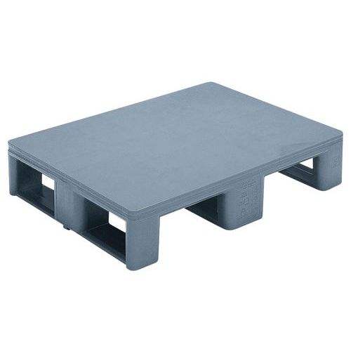 Pallet igienico grigio chiaro 800x600x160 mm con pianale,