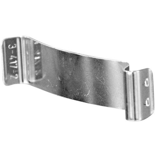 Pinza per etichette in metallo zincato giallo largh 19 mm,