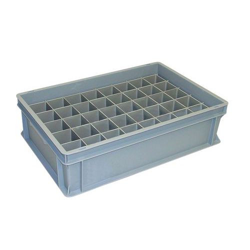 Separatore bicchieri vino bianco per contenitori impilabili,