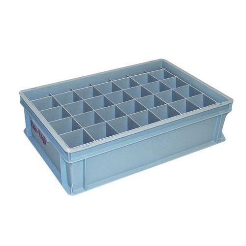 Separatori bicchieri vino rosso per contenitori impilabili,