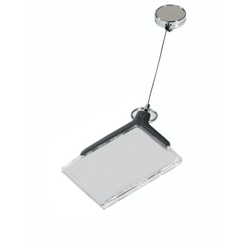 Portabadge Deluxe 2 badge 54x85mm per 2 tessere,