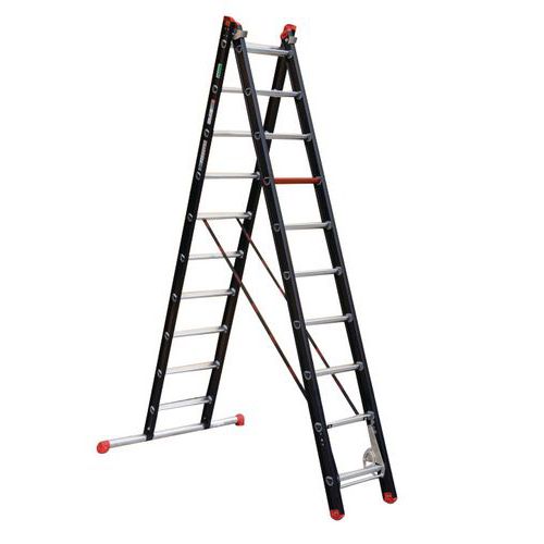 Scala trasformabile Mounter 2x14 alluminio,