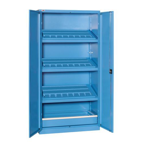 Armadio 3 telai boccole+casset 1023x555x2000 Blu,