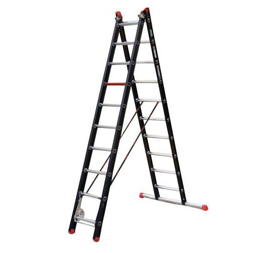 Scala trasformabile Mounter 2x10 alluminio,