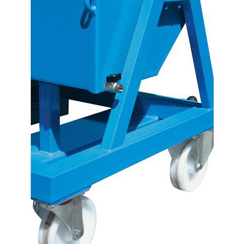 vasca con rubinetto per benna 400 L,