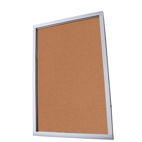 Bacheca fondo sughe 6 fogli A4 734x689x33 Alluminio,