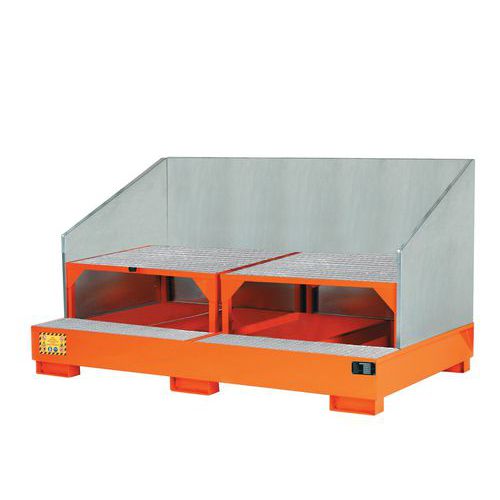 Vasca per 2 cisterne da 1000L 2720X1650X350,