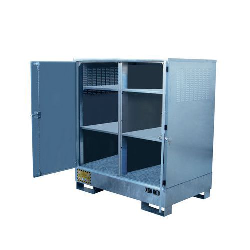 Armadio stoccag 4 ripiani 209L 1395X905X1600,