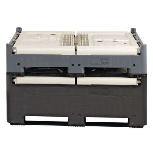 Cassa-pallet pieghevole Capacità: 655 L Altezza totale: 978,