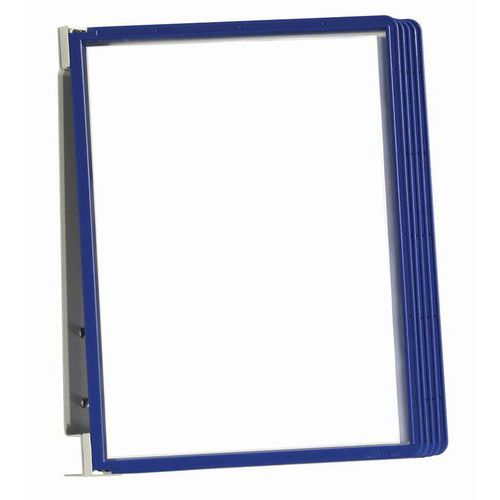 Supporto a parete per cartellina. Cartellina: blu, numero di cartelline: 5,