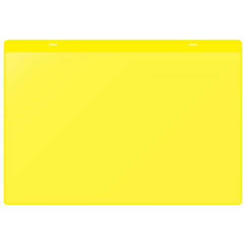 Busta portadocumenti adesiva gialla 310x215 mm,