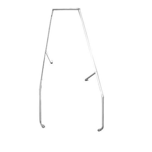 2° corrimano per passerella 4 gradini. Inclinazione 60°,