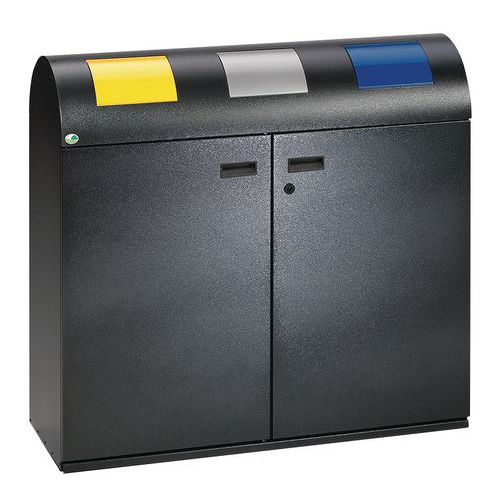 Stazione per la raccolta differenziata antincendio antracite 240 L,