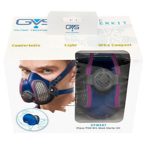 Kit di base per respiratori Elipse con custodia e filtri P3,