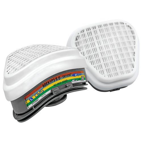 Filtri ABEK1-P3 RD per respiratore Elipse SPR490/491,