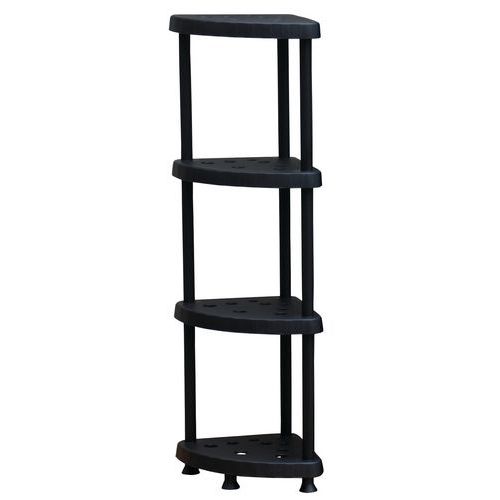 Scaffalatura angolare alta leggera in plastica 1360x280x392 mm,