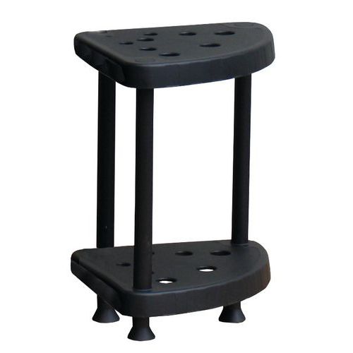 Scaffalatura angolare bassa leggera in plastica 520x392x392 mm ,