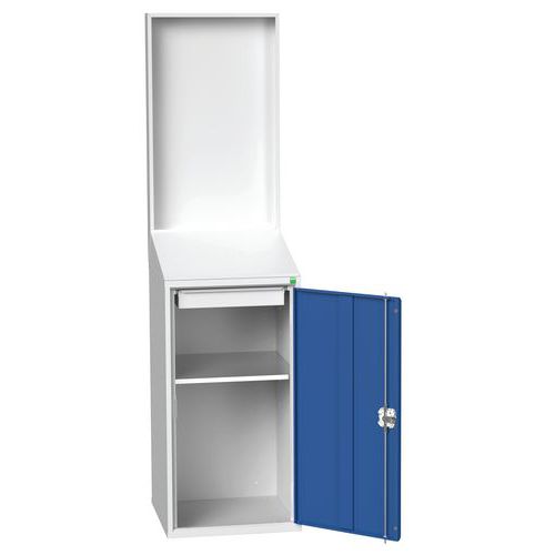 Postazione per consultazione L:525 xP:550 xA:2000mm, pannello pieno,