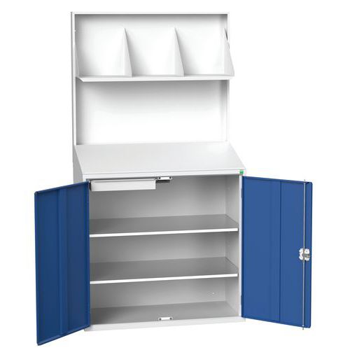 Postazione per consultazione L:1050 xP:550 xA:2000mm, pannello pieno,