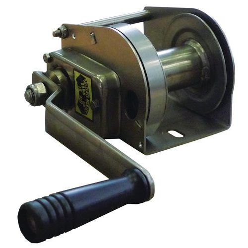 Argano autofrenante - Inox Cavo L. : 10 m Portata: 190,