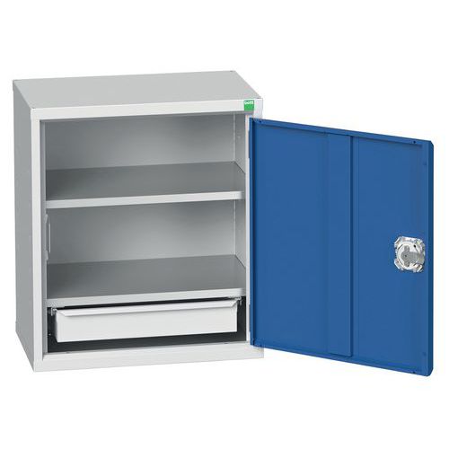 Armadio da parete 2rip/1cass L525xP350xA600 mm grigio/blu,