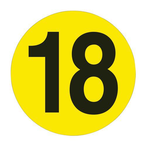 Cerchi Per Marcatura A Terra Messag:18 Colore:Giallo,
