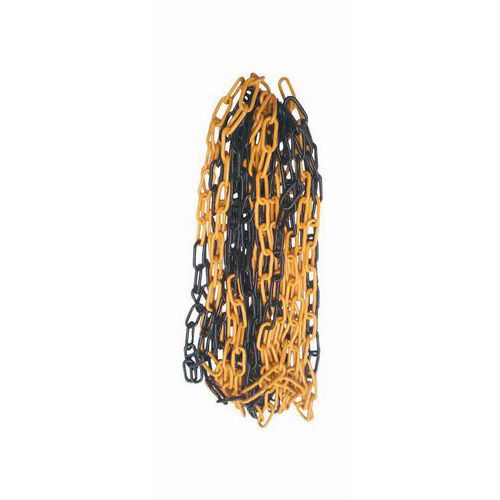 Catena in metallo 6 mm 15 m nero/giallo,