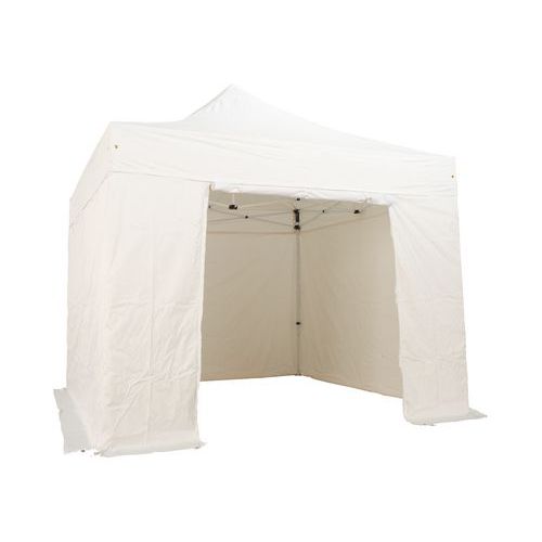 Gazebo con tetto e 4 pareti (3 chiuse + 1 porta) 3x3 metri,