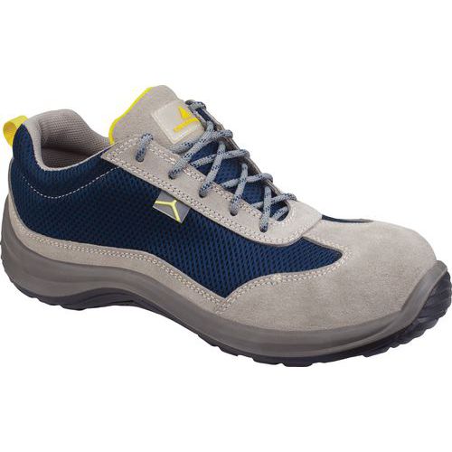 Scarpa bassa pelle scam. «mesh» - s1p src grey-blu tg 37,