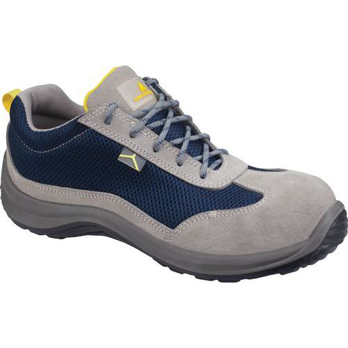 Scarpa bassa pelle scam. «mesh» - s1p src grey-blu tg 45,