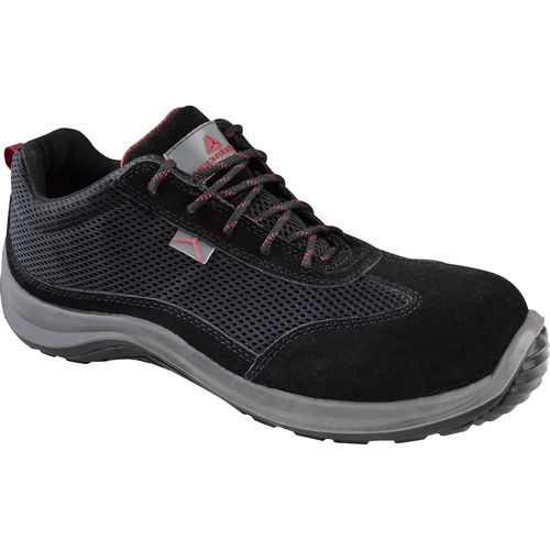 Scarpa bassa pelle scamosciata e «mesh» - s1p src nero tg 39,