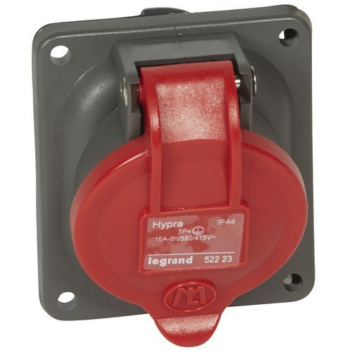 Presa quadro elettrico 16 A 3P+T 400 V PLAS IP44,