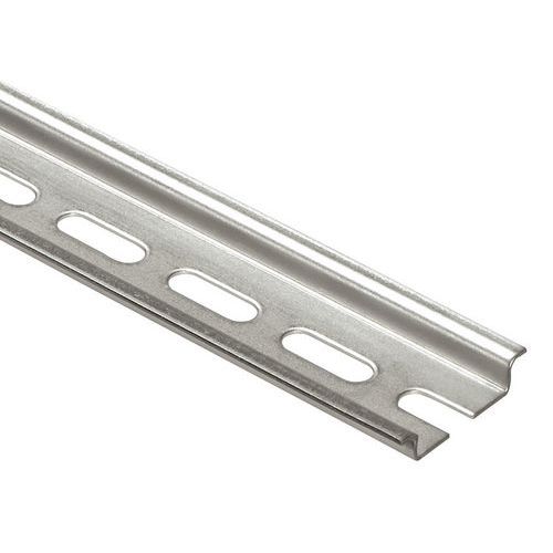 Guida simmetrica con fori ovalizz. da tagliare L 2M P 7,5 mm,