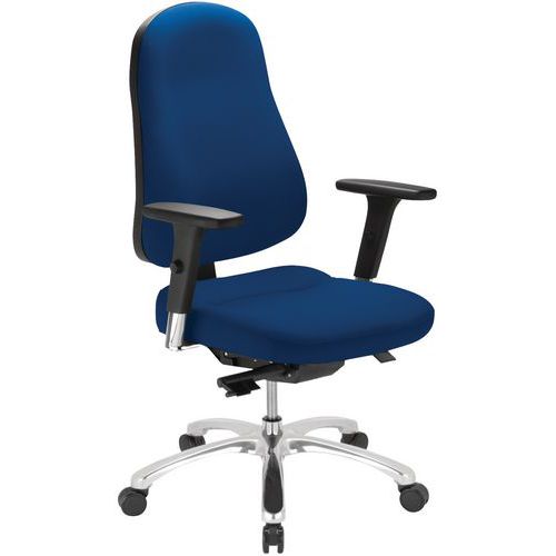 Sedia da ufficio ergonomica Bizzi blu,