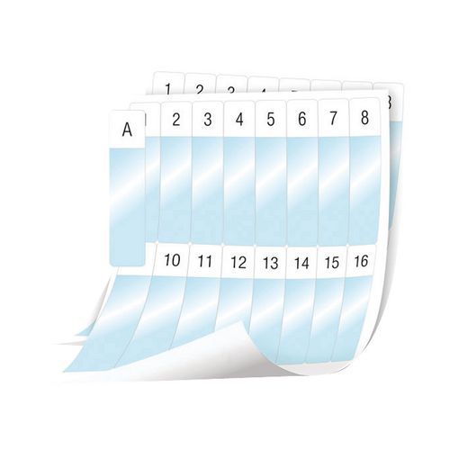 Etichetta ferro laminato/cavo 24 x 103 mm Nero/bianco,