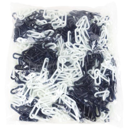 Rotolo di 25 m e Ø 8 mm catena nera/gialla fotoluminescente,