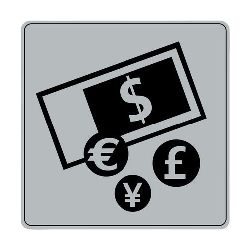 Pittogramma ISO 7001 simbolo cambio 90x90 mm,