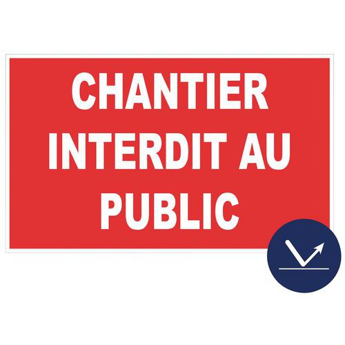 Cartello catarifrangente classe 1 Cantiere - Rigido,