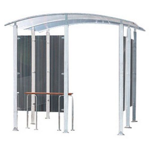 RIPARO PER FUMATORI DESIGN 6M² ISOLATO METALLO ZINCATO+PANCA,