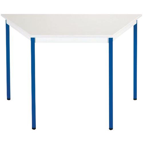 Tavolo da riunione 120X60X60X60 ripiano grigio/gambe blu,