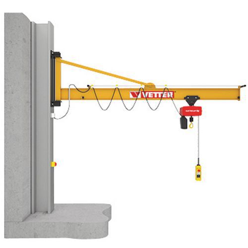 Gru A muro P=250Kg, 2M F=250KG, PORTEE =2M,