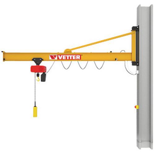 Gru A muro P=250Kg, 4M F=250KG, PORTEE =4M,