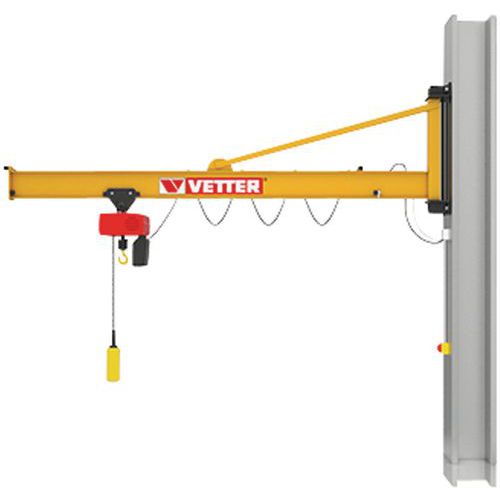 Gru A muro P=500Kg, 3M F=500KG, PORTEE =3M,